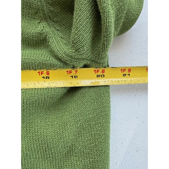 Vtg Brooks Brothers Sweater Mens Small Green 3/4 Zip Pima Cotton Preppy Academia - Picture 5 of 9